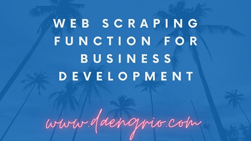 Web Scraping Function For Business Development
