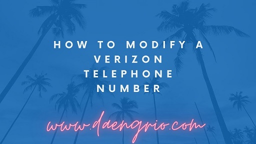 How to Modify a Verizon Telephone Number